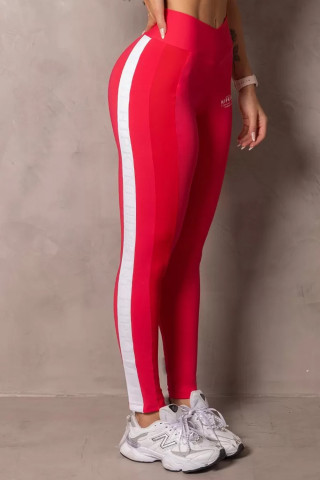 Stunning Magenta Side Stripe Leggings