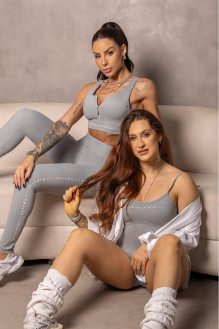 Top Runner Cinza com Ziper
